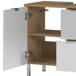 Waschbeckenunterschrank in Weiß Glanz - Narilos^Wohnen Sale