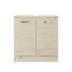 Wohnen Waschbeckenunterschrank in hellem Holzdekor Pinie - Nova