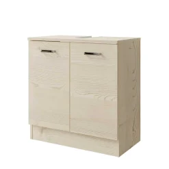 Wohnen Waschbeckenunterschrank in hellem Holzdekor Pinie - Nova