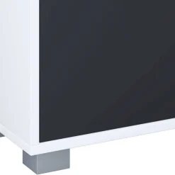 Waschbeckenunterschrank in Schwarz Weiß - Musone^Wohnen Discount