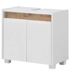 Waschbeckenunterschrank in Weiß & Wildeiche - Etravia^Wohnen Hot