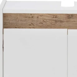 Waschbeckenunterschrank in Weiß & Wildeiche - Etravia^Wohnen Hot