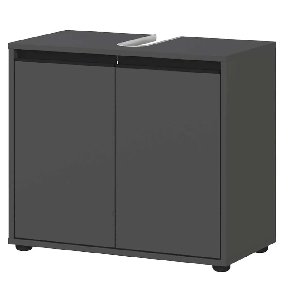 Waschbeckenunterschrank in Dunkelgrau - Rufu^Wohnen