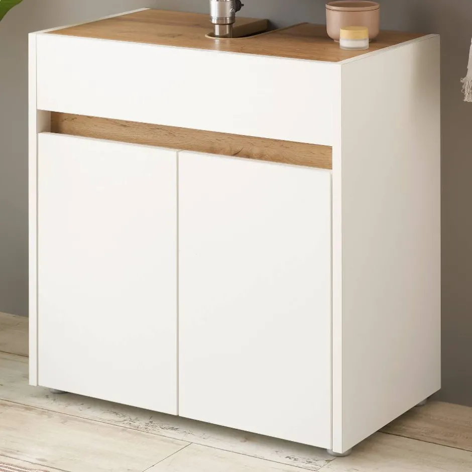 Waschbeckenunterschrank in Weiß - Nonessia^Wohnen Best