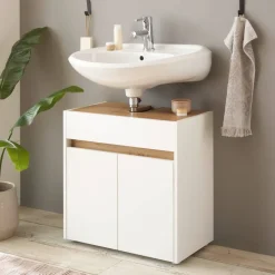 Waschbeckenunterschrank in Weiß - Nonessia^Wohnen Best