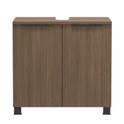 Wohnen Waschbeckenunterschrank in Dekor Eiche Dunkel - Ucaida