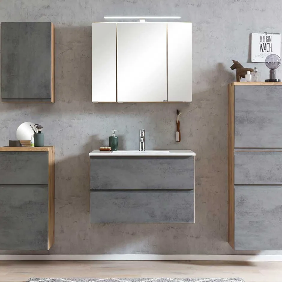 Wohnen Waschbeckenunterschrank mit 80 cm Breite - Mia