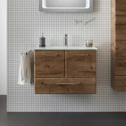 Waschkommode mit Glas-Waschbecken - Miss X^Wohnen New