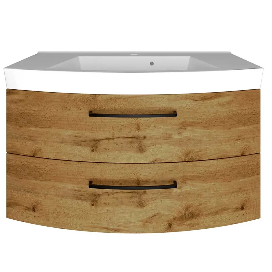 Waschkonsole in Holzdekor Wildeiche - Arazony^Wohnen