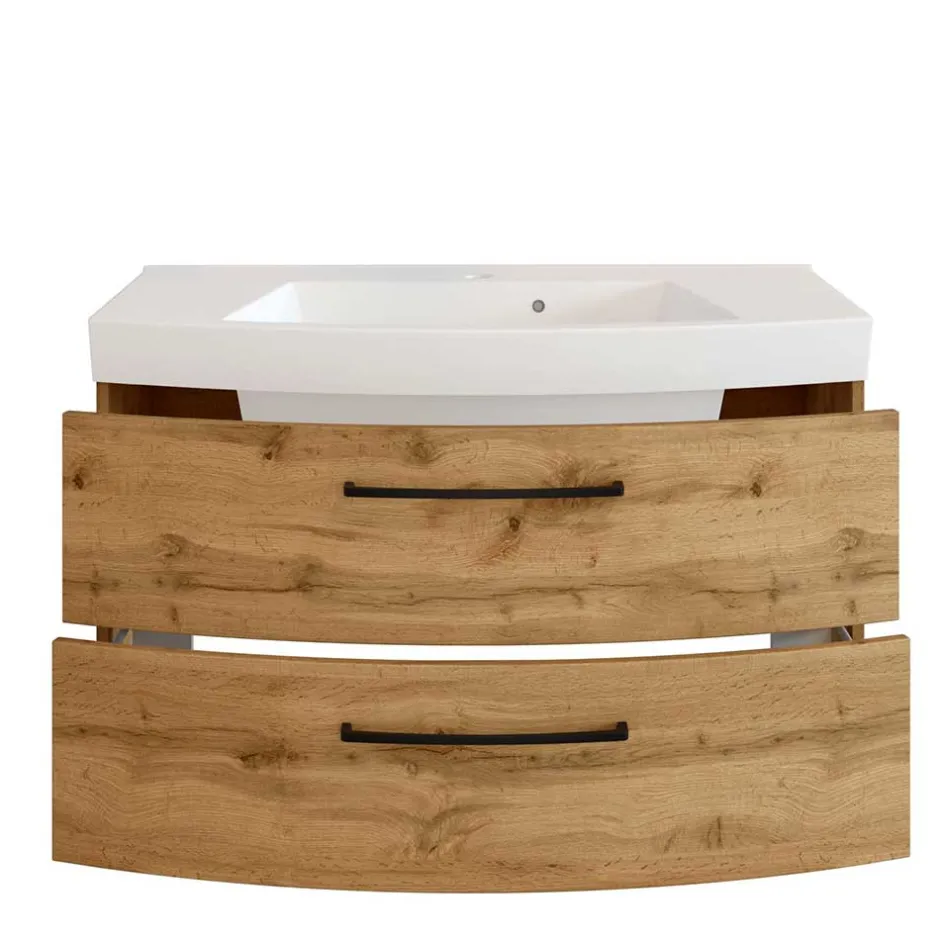 Waschkonsole in Holzdekor Wildeiche - Arazony^Wohnen