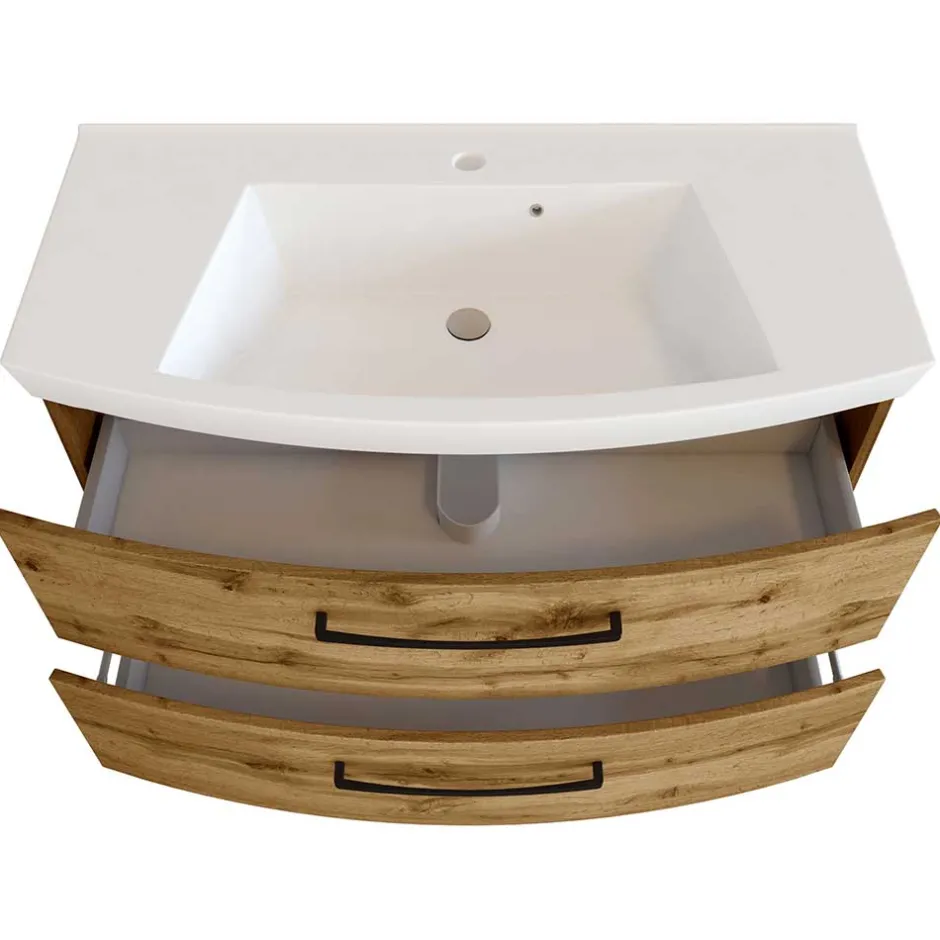 Waschkonsole in Holzdekor Wildeiche - Arazony^Wohnen