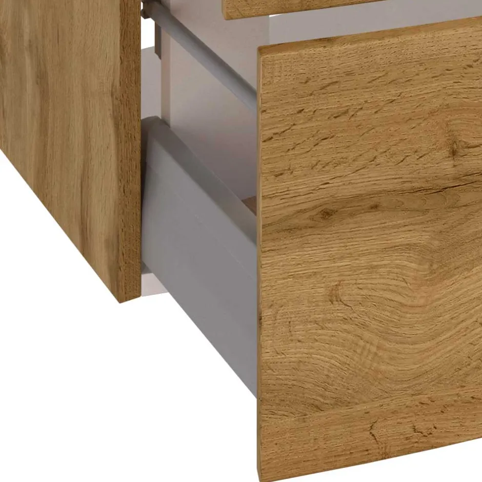 Waschkonsole in Holzdekor Wildeiche - Arazony^Wohnen