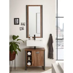 Waschplatz mit Spiegel fürs Bad - Forawas (zweiteilig)^Wohnen