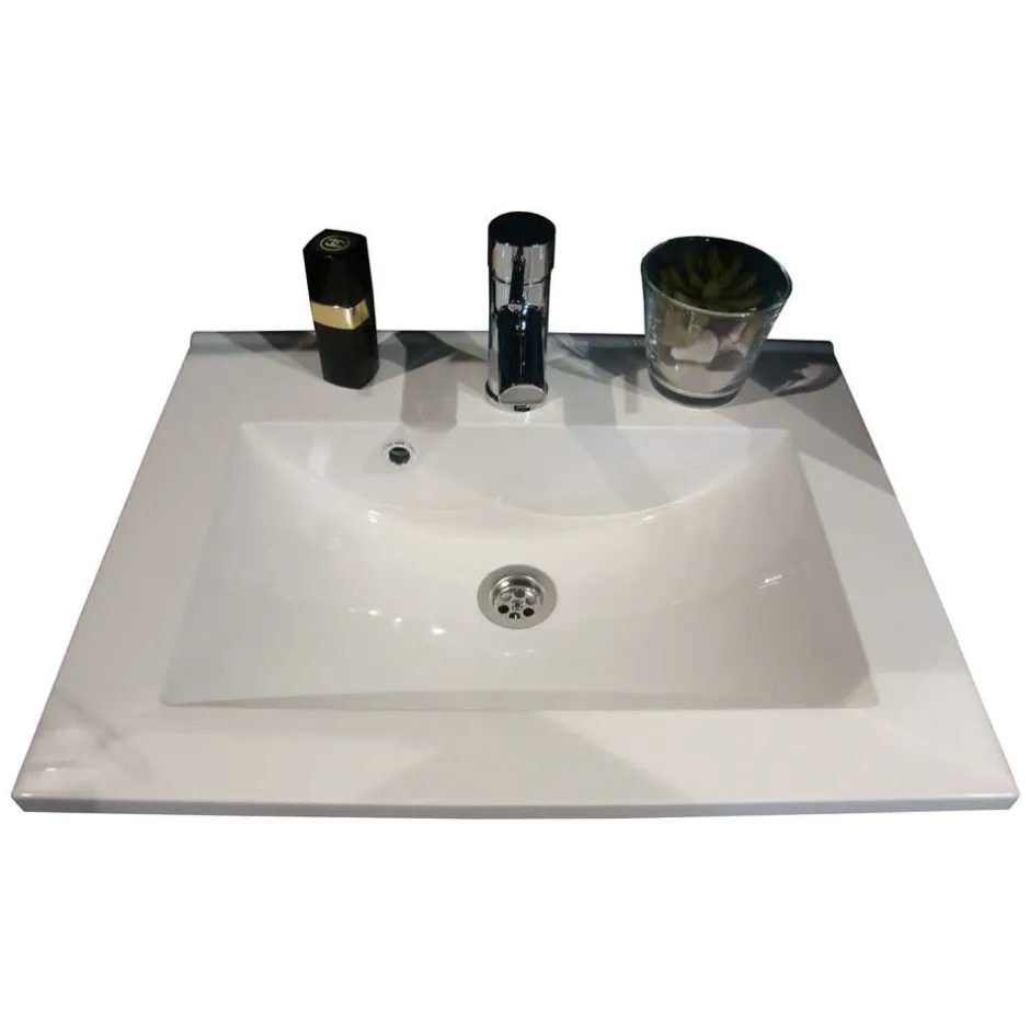 Wohnen Waschtisch Hängeschrank Tymos in Weiß