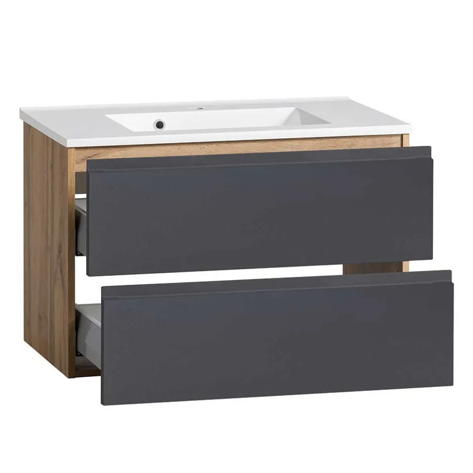 Wohnen Waschtisch Kombi & Bad Unterschrank - Jambi (dreiteilig)