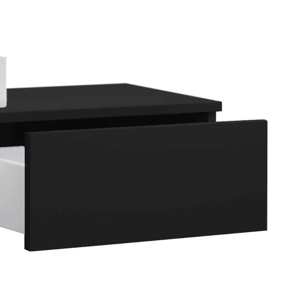 Wohnen Waschtisch mit Aufsatzbecken in Schwarz - Balisca