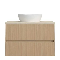 Waschtisch mit Aufsatzbecken in Eiche Hell - Vibulam^Wohnen Hot