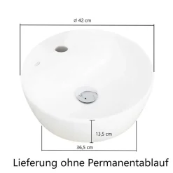 Wohnen Waschtisch mit Aufsatzbecken für die Wand - Breznia