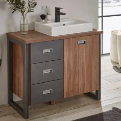 Waschtisch mit Aufsatzbecken 91 cm breit - Forawas^Wohnen Sale