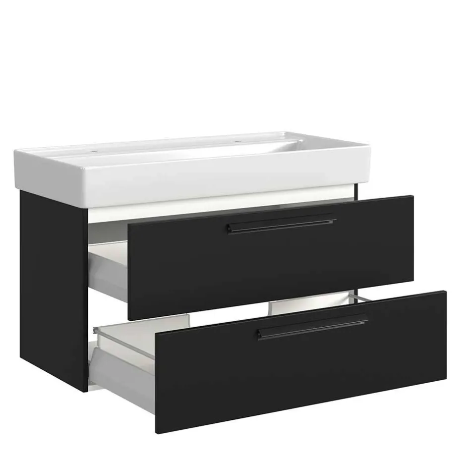 Waschtisch mit Becken für zwei Armaturen - Ostoro^Wohnen Best