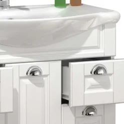 Waschtisch mit Becken in Weiß - klassisch - Akira^Wohnen Clearance