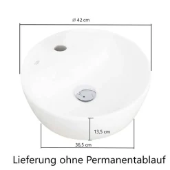 Waschtisch mit einem Aufsatz-Waschbecken - Leitha^Wohnen New