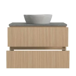 Waschtisch mit einem Aufsatz-Waschbecken - Leitha^Wohnen New