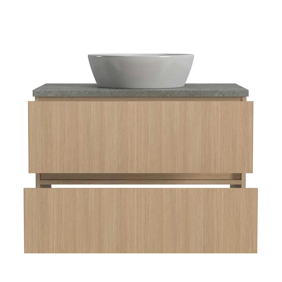 Waschtisch mit einem Aufsatz-Waschbecken - Leitha^Wohnen New