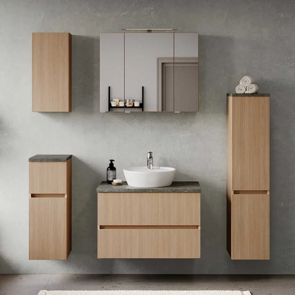 Waschtisch mit einem Aufsatz-Waschbecken - Leitha^Wohnen New