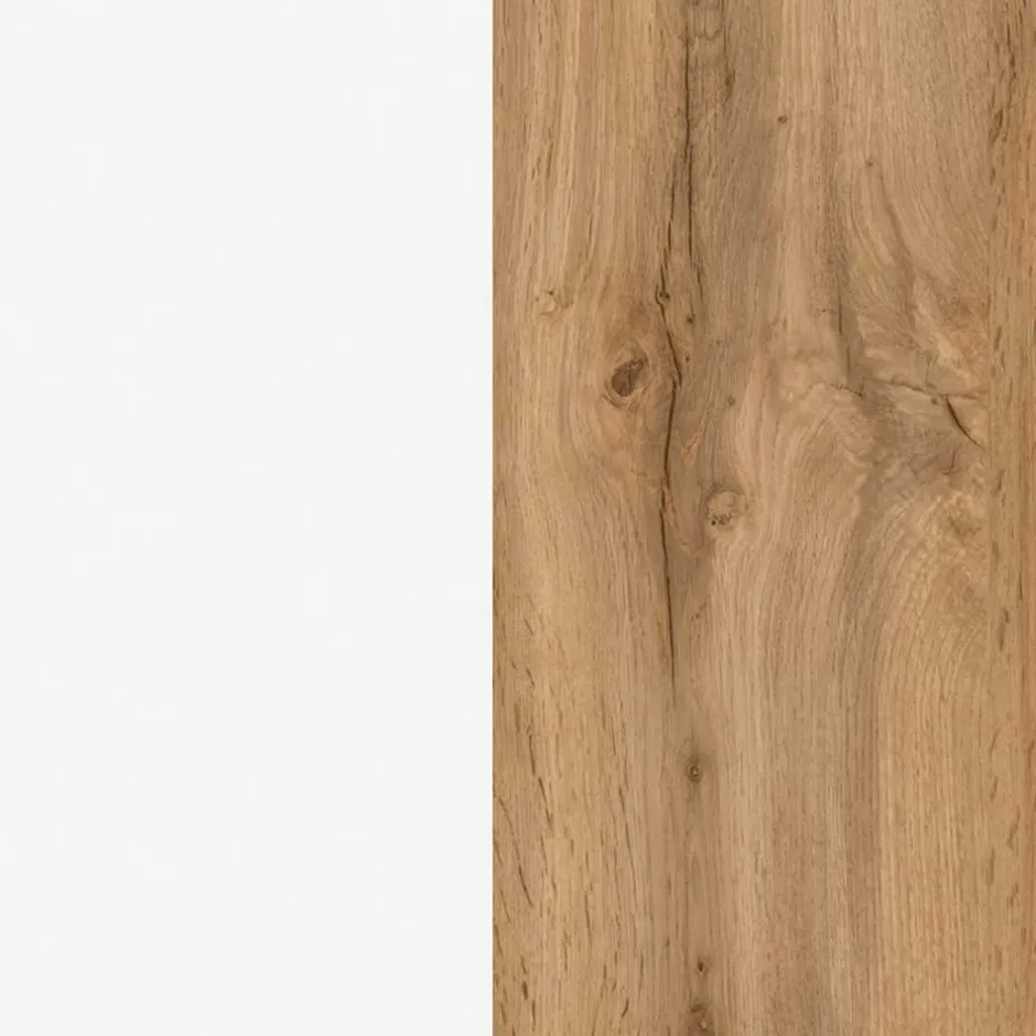 Wohnen Waschtisch mit Einlasswaschbecken in Weiß - Eight