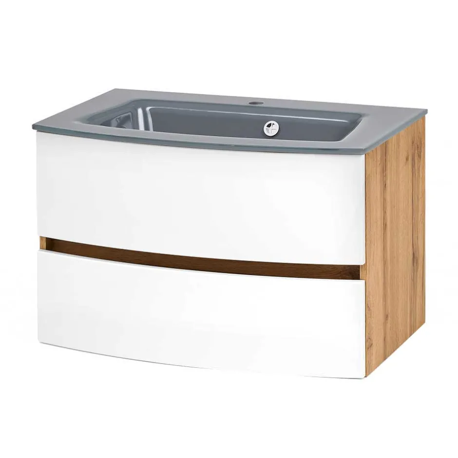 Waschtisch mit Glas Einlassbecken - Neuvana^Wohnen Best