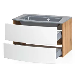 Waschtisch mit Glas Einlassbecken - Neuvana^Wohnen Best