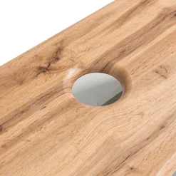 Wohnen Waschtisch mit Keramik Aufsatzbecken 80 cm breit - Crystoga