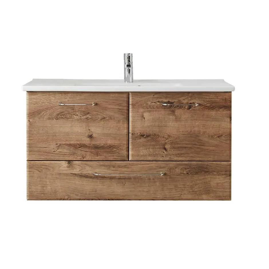 Wohnen Waschtischkonsole in Eiche Dunkel - Miss X