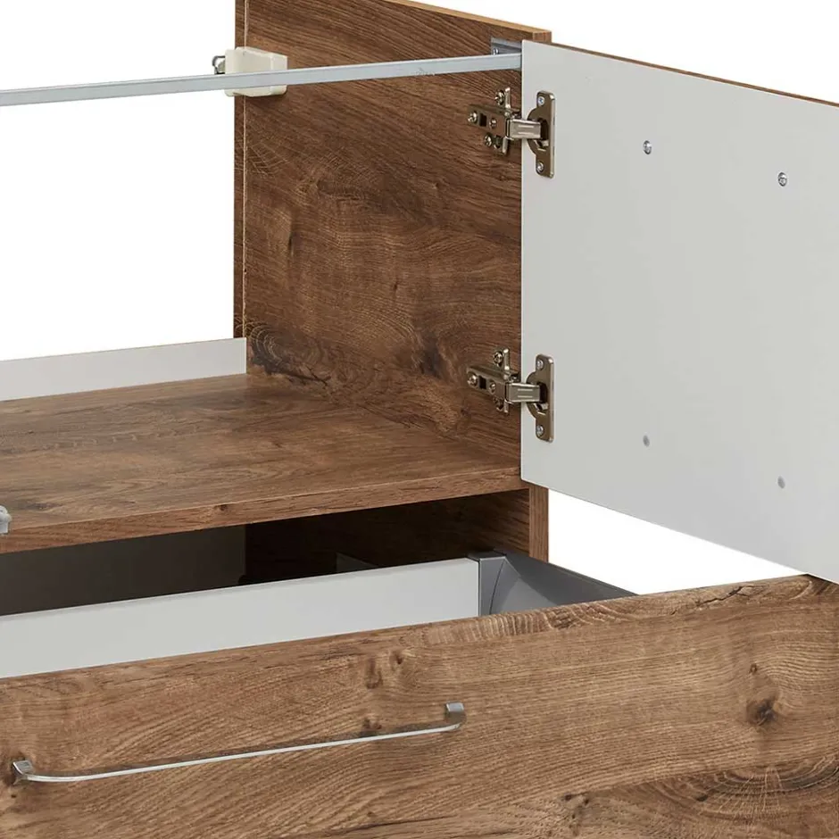 Wohnen Waschtischkonsole in Eiche Dunkel - Miss X