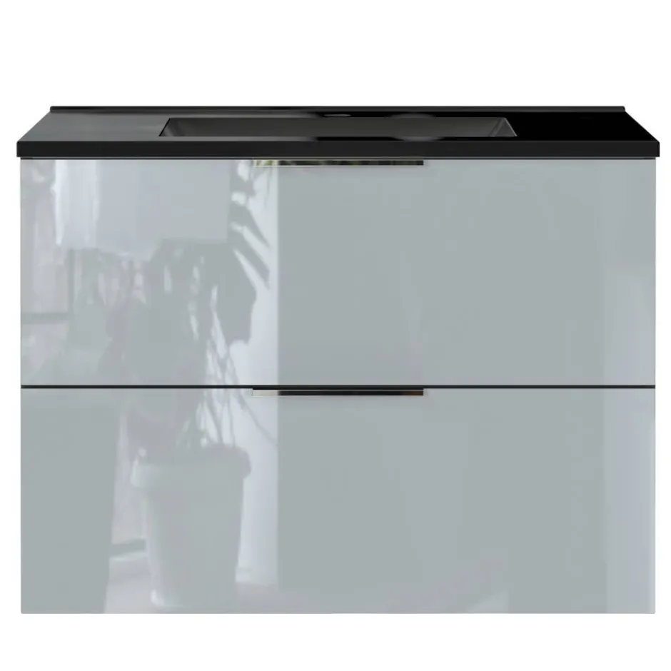 Waschtisch-Konsole in Silbergrau - Fiela^Wohnen