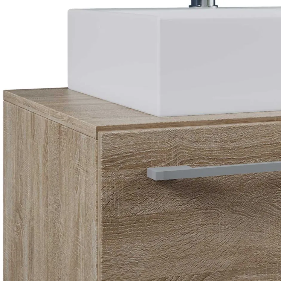 Waschtischkonsole in Sonoma-Eiche NB - Caleena^Wohnen New