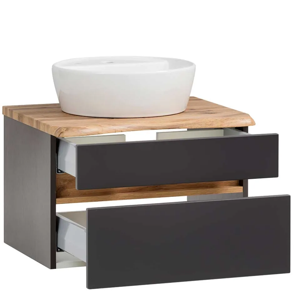 Waschtischkonsole mit Aufsatzbecken - Agiruan^Wohnen Discount
