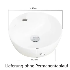 Waschtischkonsole mit Aufsatzbecken - Agiruan^Wohnen Discount