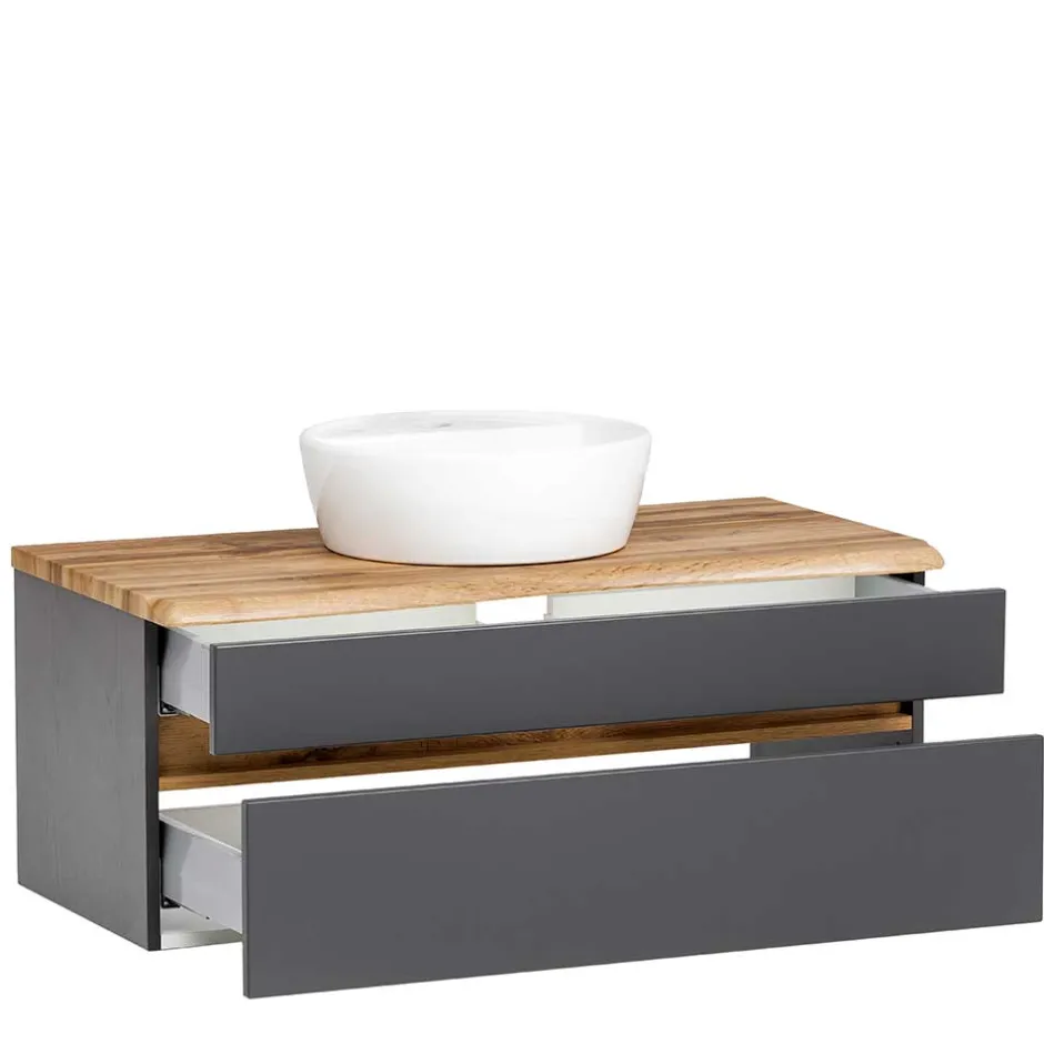 Waschtischkonsole mit Aufsatzbecken - Agiruan^Wohnen Discount