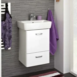 Waschtischkonsole mit Becken in Weiß - Yennja^Wohnen Online