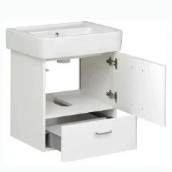 Waschtischkonsole mit Becken in Weiß - Yennja^Wohnen Online