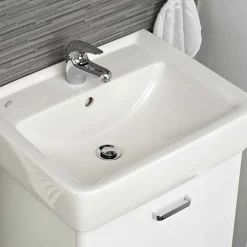 Waschtischkonsole mit Becken in Weiß - Yennja^Wohnen Online