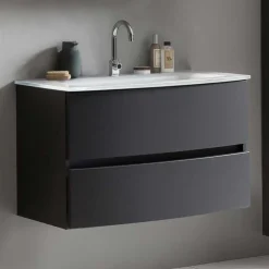 Waschtischkonsole mit Einlass-Waschbecken - Natarivos^Wohnen Clearance