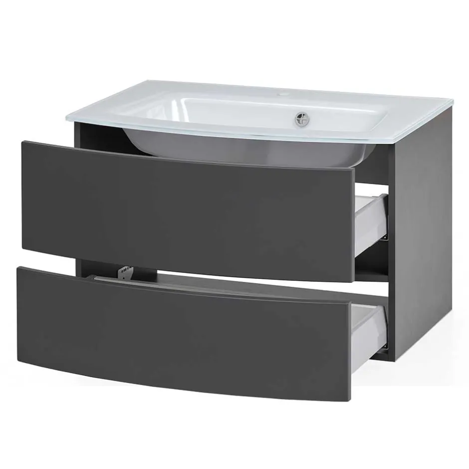 Waschtischkonsole mit Einlass-Waschbecken - Natarivos^Wohnen Clearance