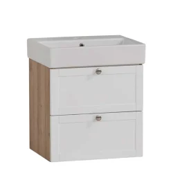 Waschtischkonsole mit Keramik-Aufsatzwaschbecken - Traciana^Wohnen Outlet