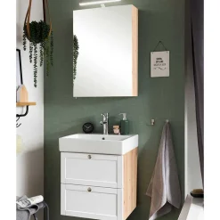 Waschtischkonsole mit Keramik-Aufsatzwaschbecken - Traciana^Wohnen Outlet