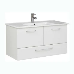 Waschtisch-Konsole mit Keramikbecken - Estateas^Wohnen Discount