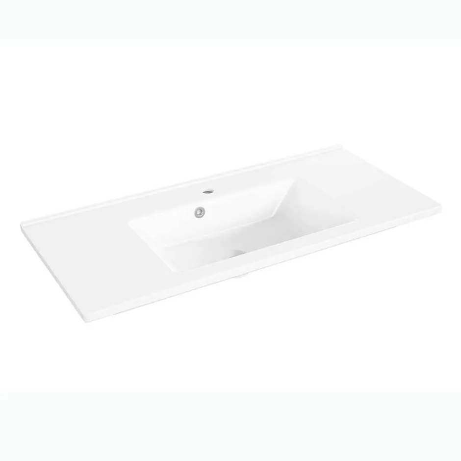 Waschtisch-Konsole mit Keramikbecken - Estateas^Wohnen Discount