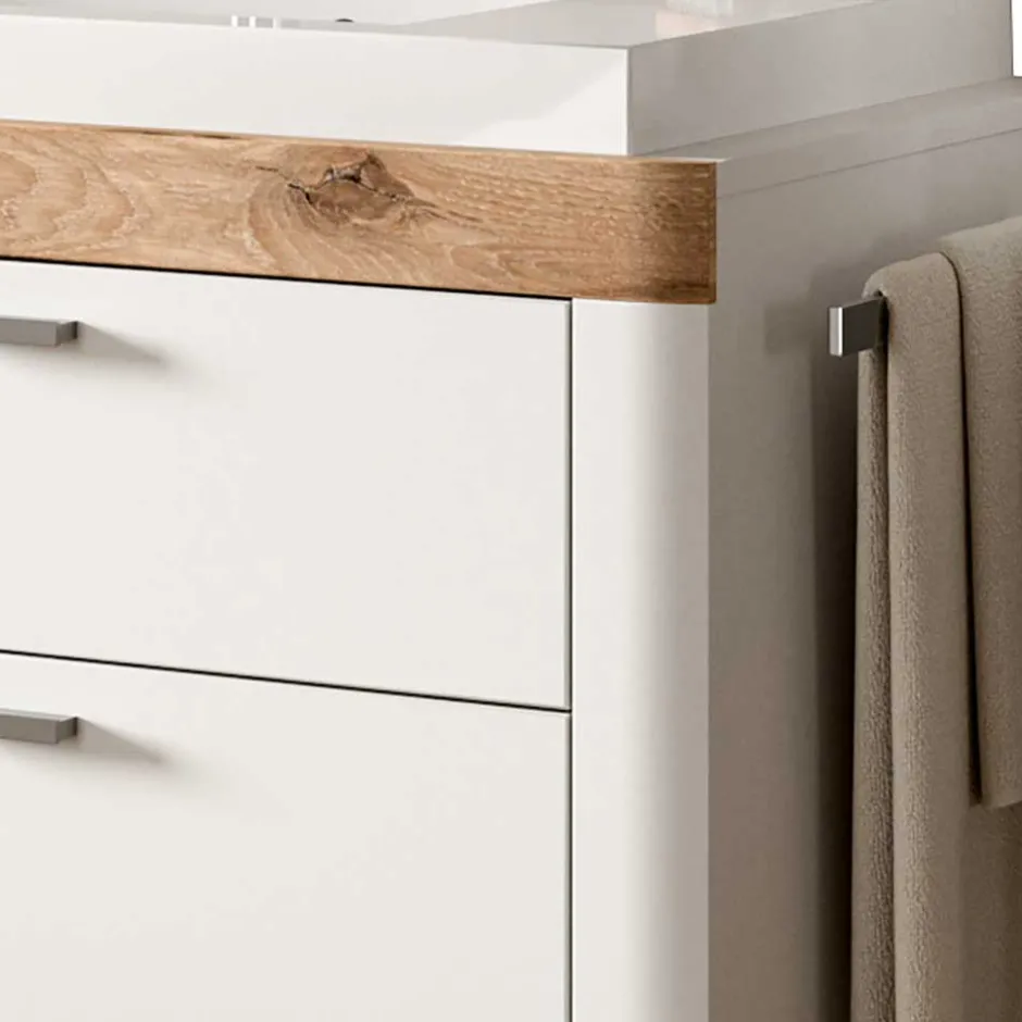 Waschtischkonsole mit Waschbecken und Handttuchhalter - Hihat^Wohnen Clearance